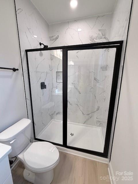 211 Queens Court Gastonia, NC 28052 - Photo 45 of 48 a bathroom with a shower and a toilet