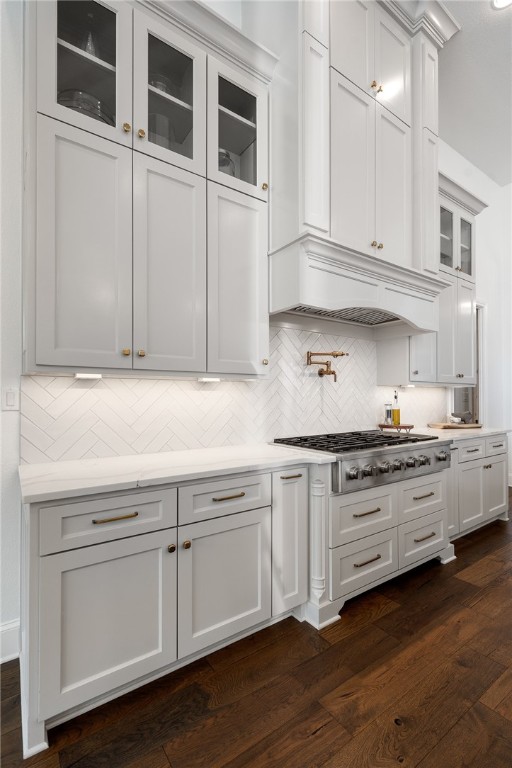 1351 River Road Waco, TX 76705 - Photo 19 of 96 a kitchen with granite countertop white cabinets and stainless steel appliances