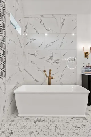 a view of a glass door