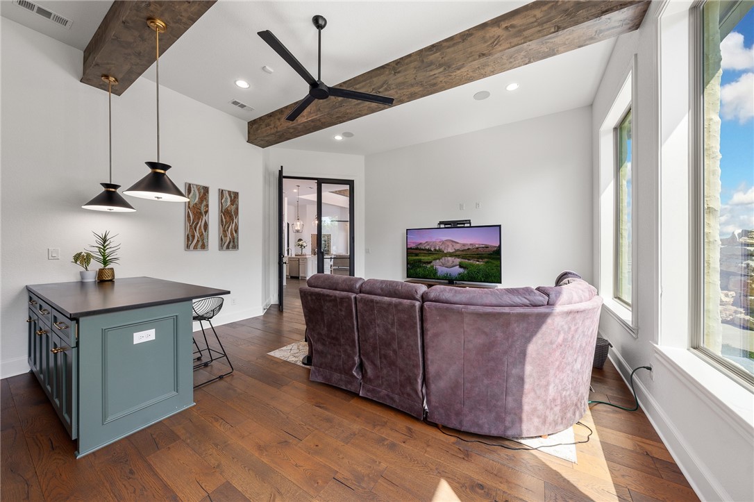 1351 River Road Waco, TX 76705 - Photo 44 of 96 a living room with furniture and a fireplace