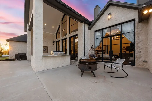 a view of an outdoor space with a lake view