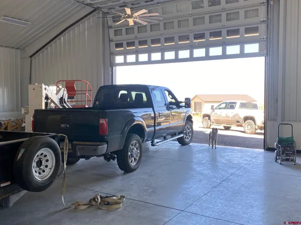 a view of a lake with a beach