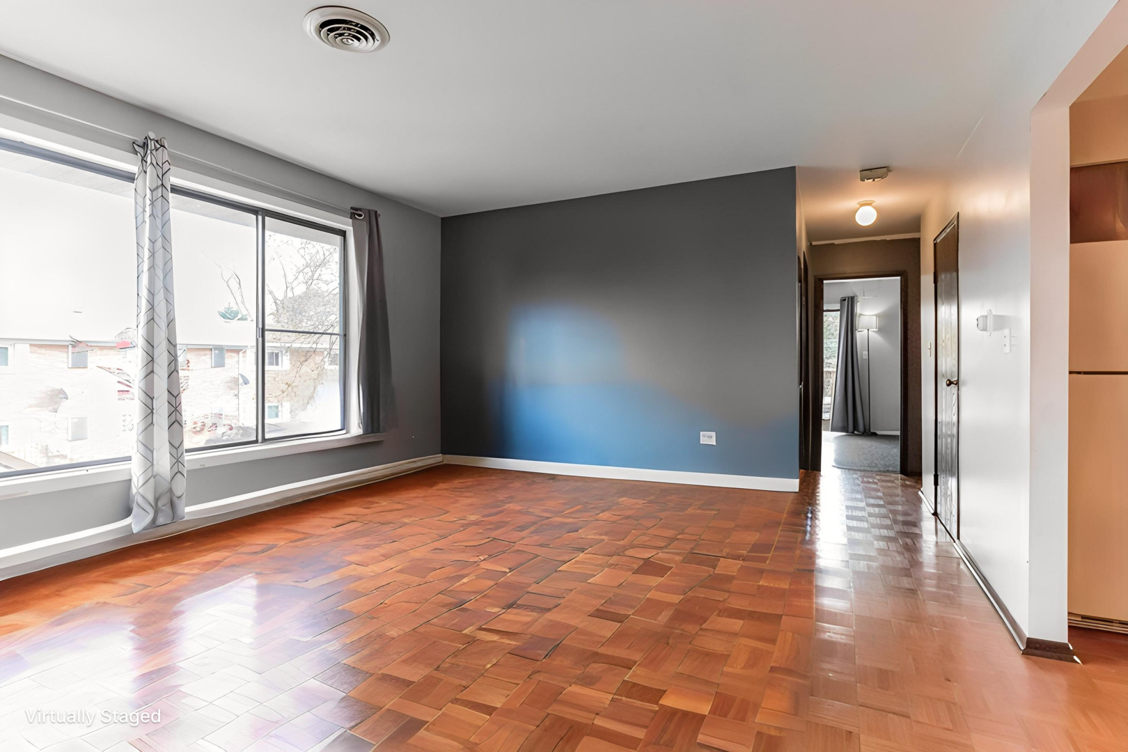 310 George Street, Unit 2SE Bensenville, IL 60106 - Photo 2 of 11 a view of an empty room with glass door and a window
