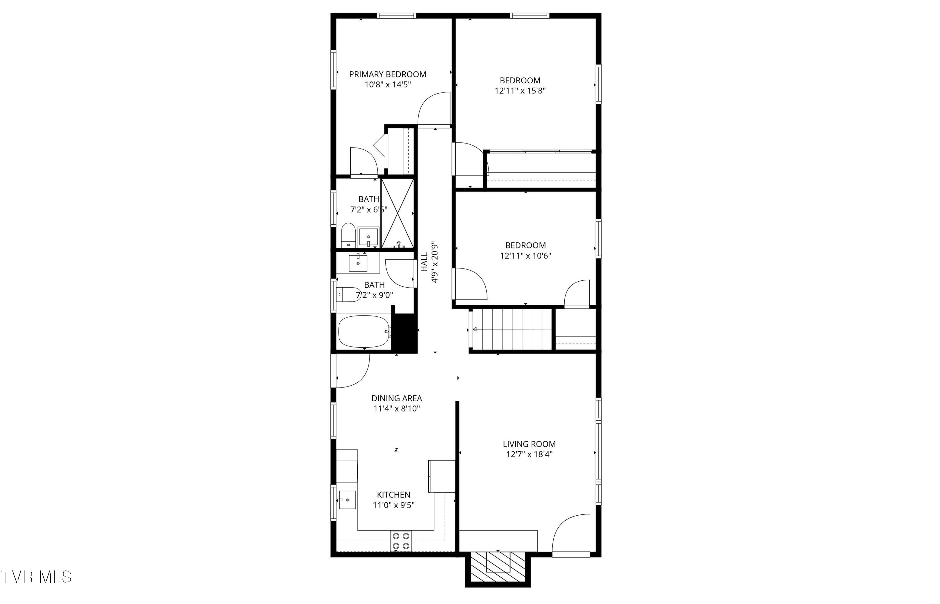 425 Seminole Road Bristol, VA 24201 - Photo 45 of 45 2nd_floor_425_seminole_road_bristol_with