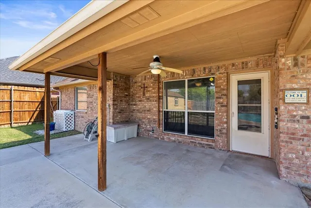 a view of yard with porch