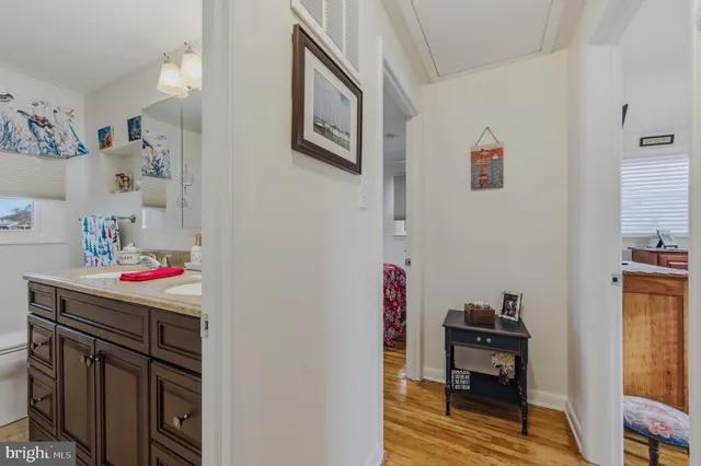 a room that has a table and a chair in it