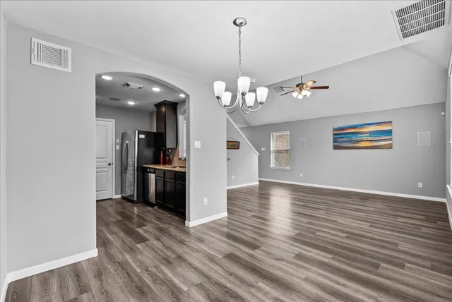 a view of a kitchen and a sink