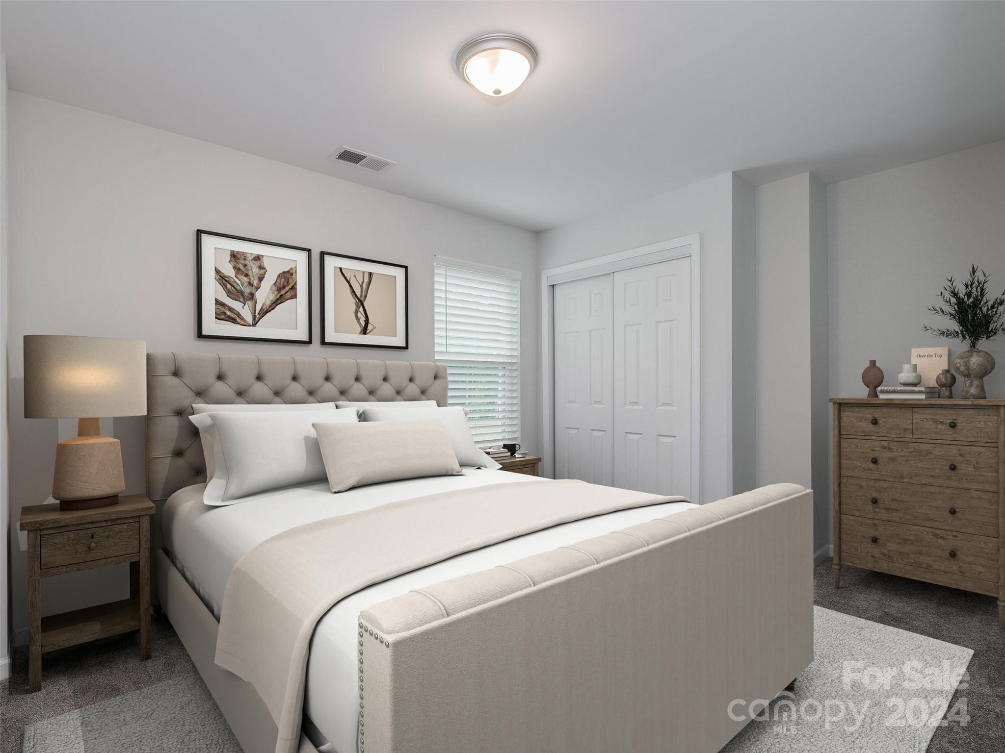 1122 Rhyne Road Charlotte, NC 28214 - Photo 16 of 22 a bed room with a bed and a night stand