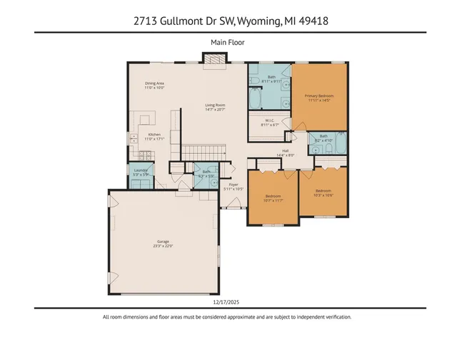 $484,900 | 2713 Gullmont Drive Southwest, Wyoming, MI 49418