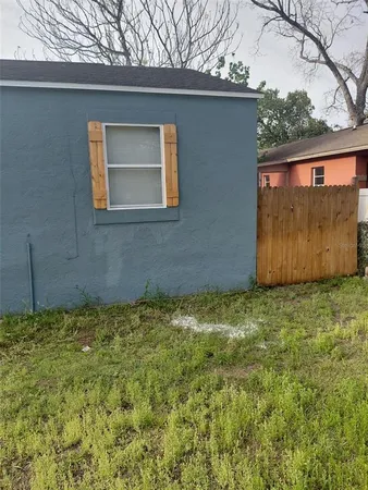 a backyard of a house