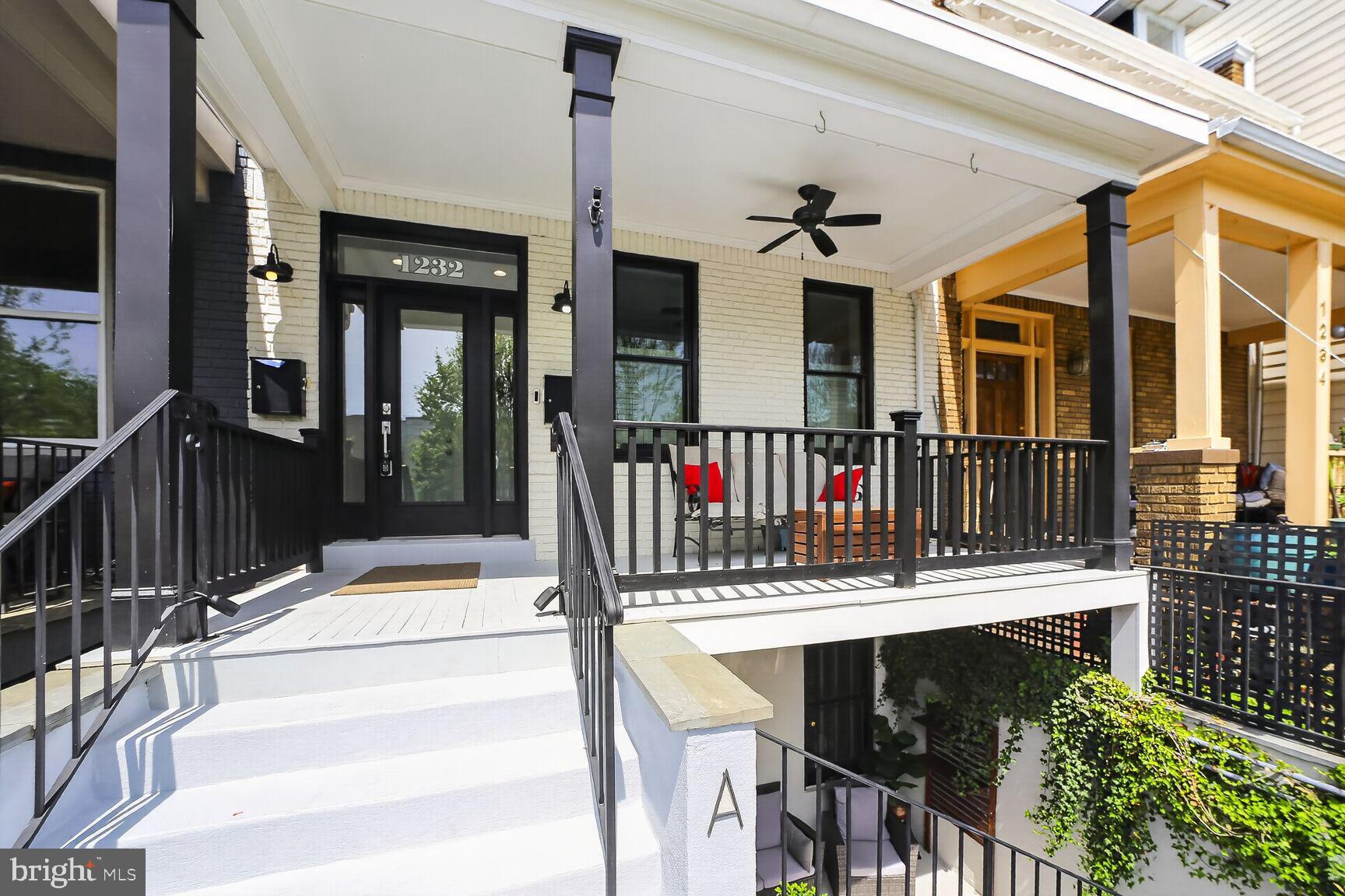 1232 I Street Northeast, Unit 1 Washington, DC 20002 - Photo 1 of 59 Charming porch with modern elegance.