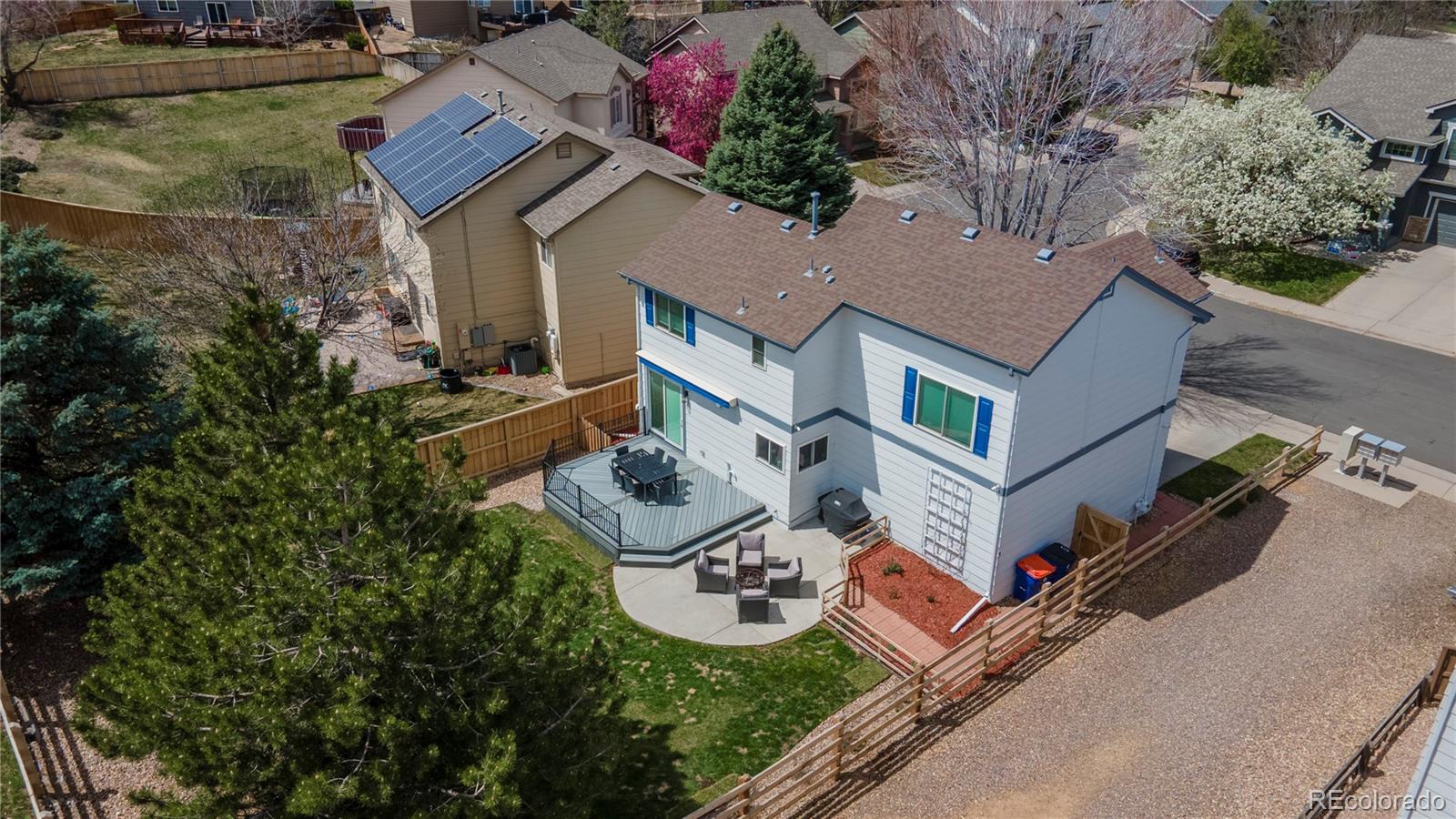 294 West Willowick Circle Highlands Ranch, CO 80129 - Photo 30 of 37 an aerial view of house with yard