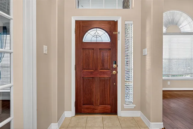 a view of front door with a door