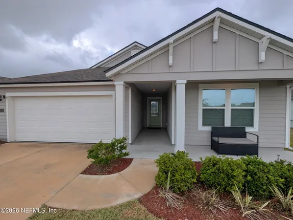 a front view of a house