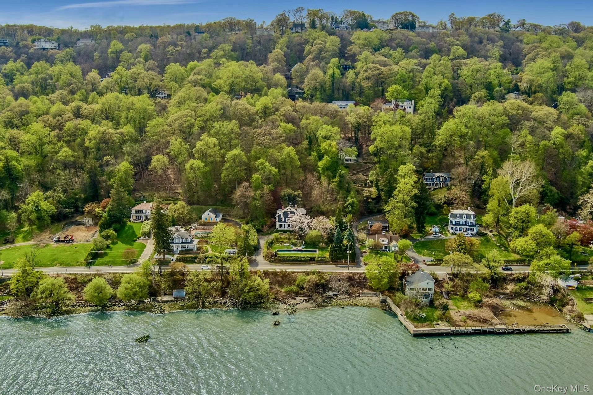 216-217 River Road Nyack, NY 10960 - Photo 10 of 50 an aerial view of a house with a yard