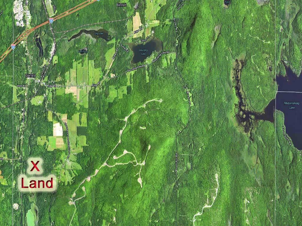 265 Thompson Settlement Road Oakfield, ME 04763 - Photo 7 of 26 aerial-map-me-river-land