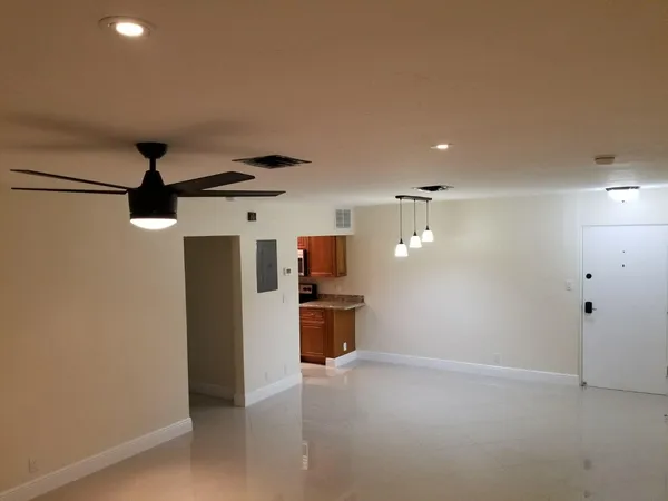 a view of an empty room