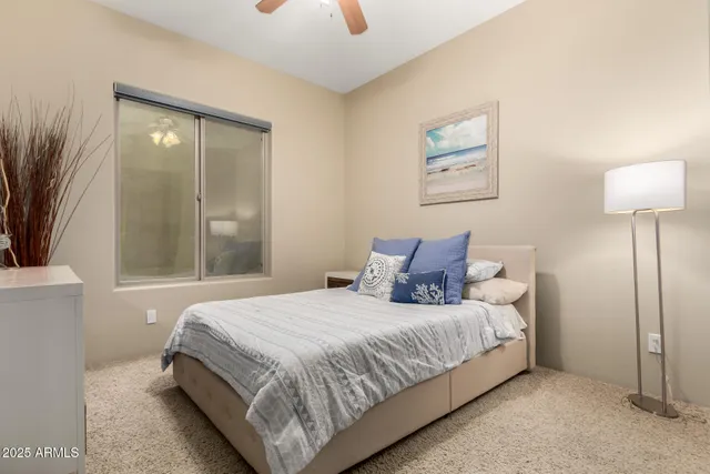 an aerial view of residential houses and outdoor space