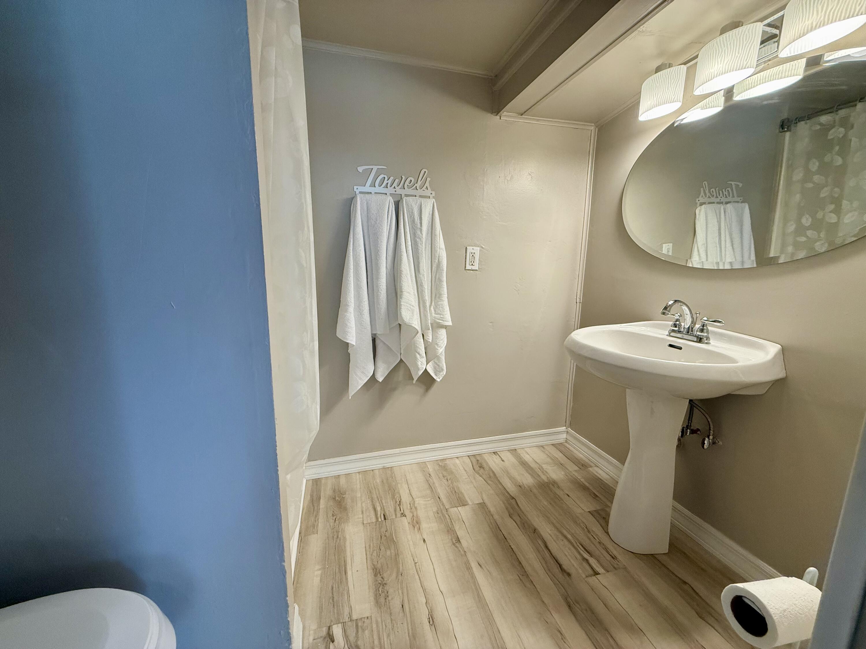 1038 Ridge Street Hammond, IN 46324 - Photo 23 of 31 a bathroom with a sink toilet and a mirror