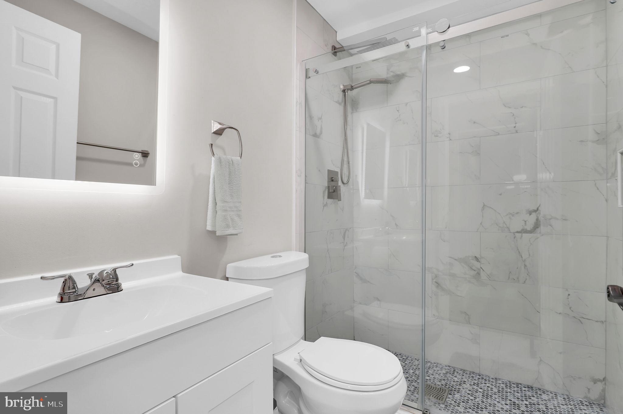 14901 Running Ridge Lane Silver Spring, MD 20906 - Photo 34 of 49 a bathroom with a sink a toilet and shower