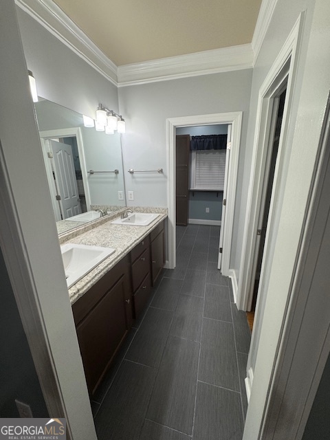 430 Bethany Road Covington, GA 30016 - Photo 23 of 39 a bathroom with a sink a vanity and a mirror