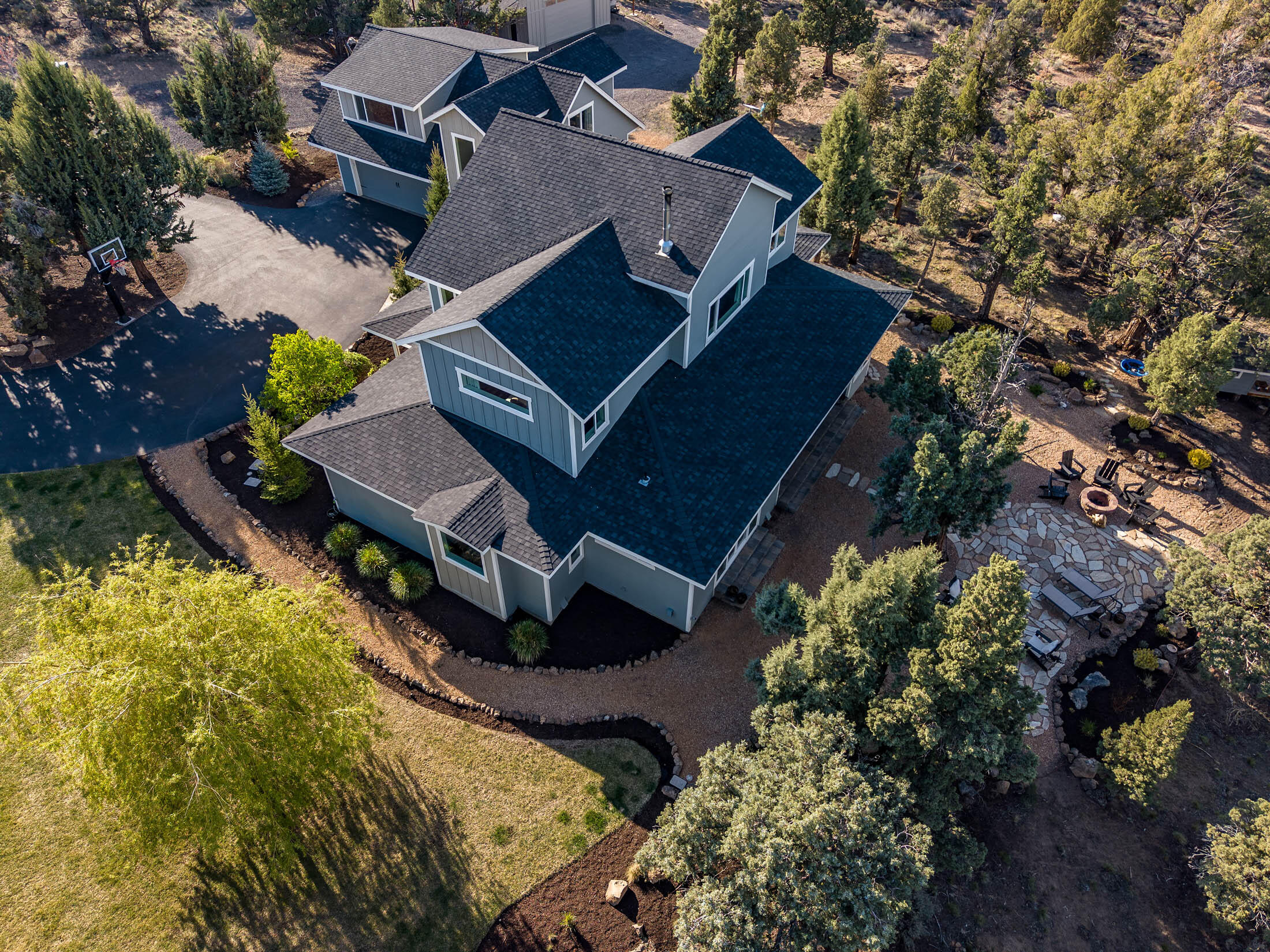 23160 Rickard Road Bend, OR 97702 - Photo 41 of 48 Home - Back and side aerial