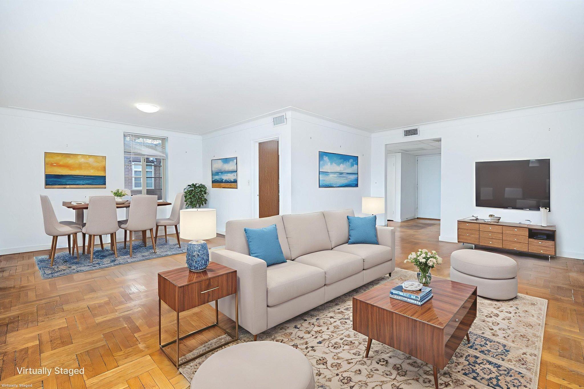 869 Farmington Avenue, Unit 305 West Hartford, CT 06119 - Photo 19 of 30 a living room with furniture and a flat screen tv