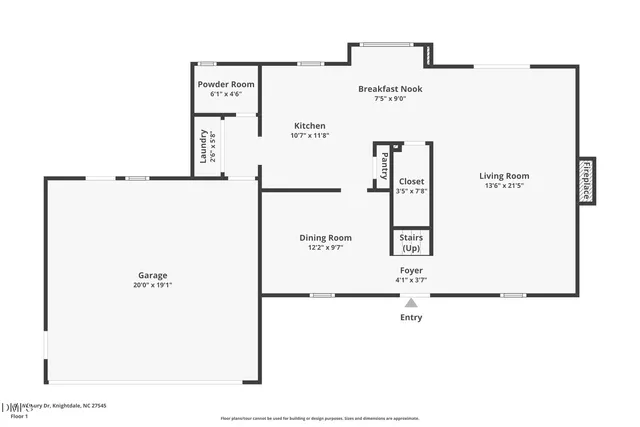 a view of a forest with trees in the background