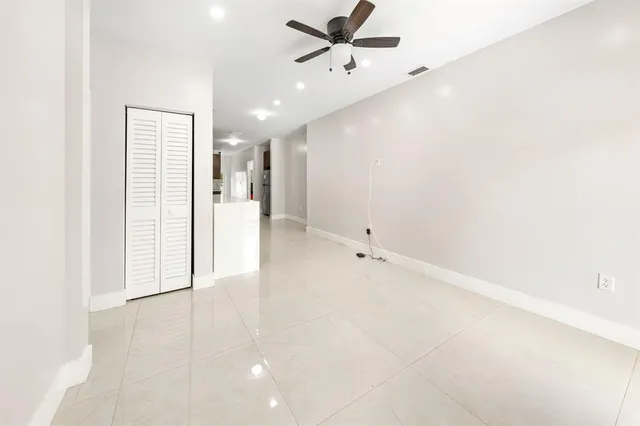 a view of an empty room