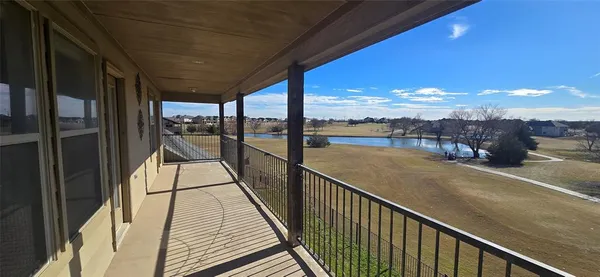 a view of balcony with city view