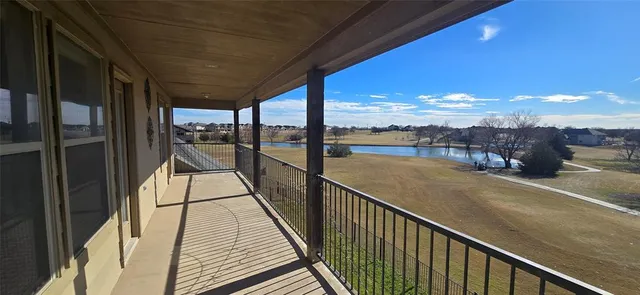 a view of balcony with city view