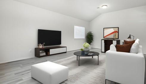 21319 Indigo Ruth Drive Spring, TX 77379 - Photo 14 of 34 a living room with furniture and a flat screen tv