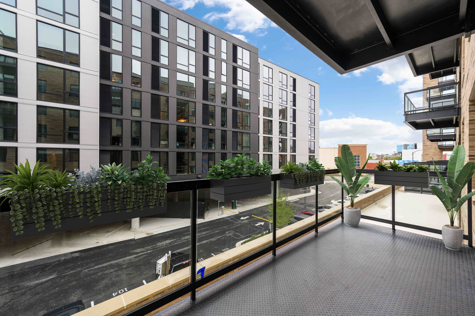 1701 West Webster Avenue, Unit 312 Chicago, IL 60614 - Photo 18 of 19 a view of balcony with a potted plant