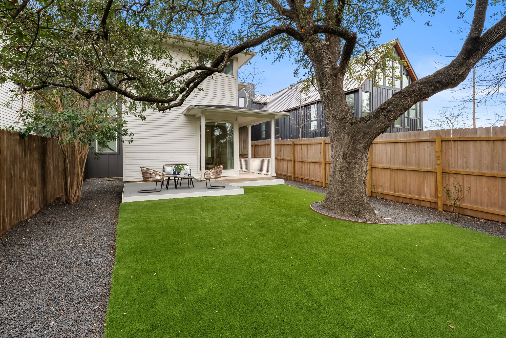 3812 Wadford Street, Unit A Austin, TX 78704 - Photo 31 of 37 Large backyard for summer evenings!