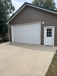 a backyard of a house