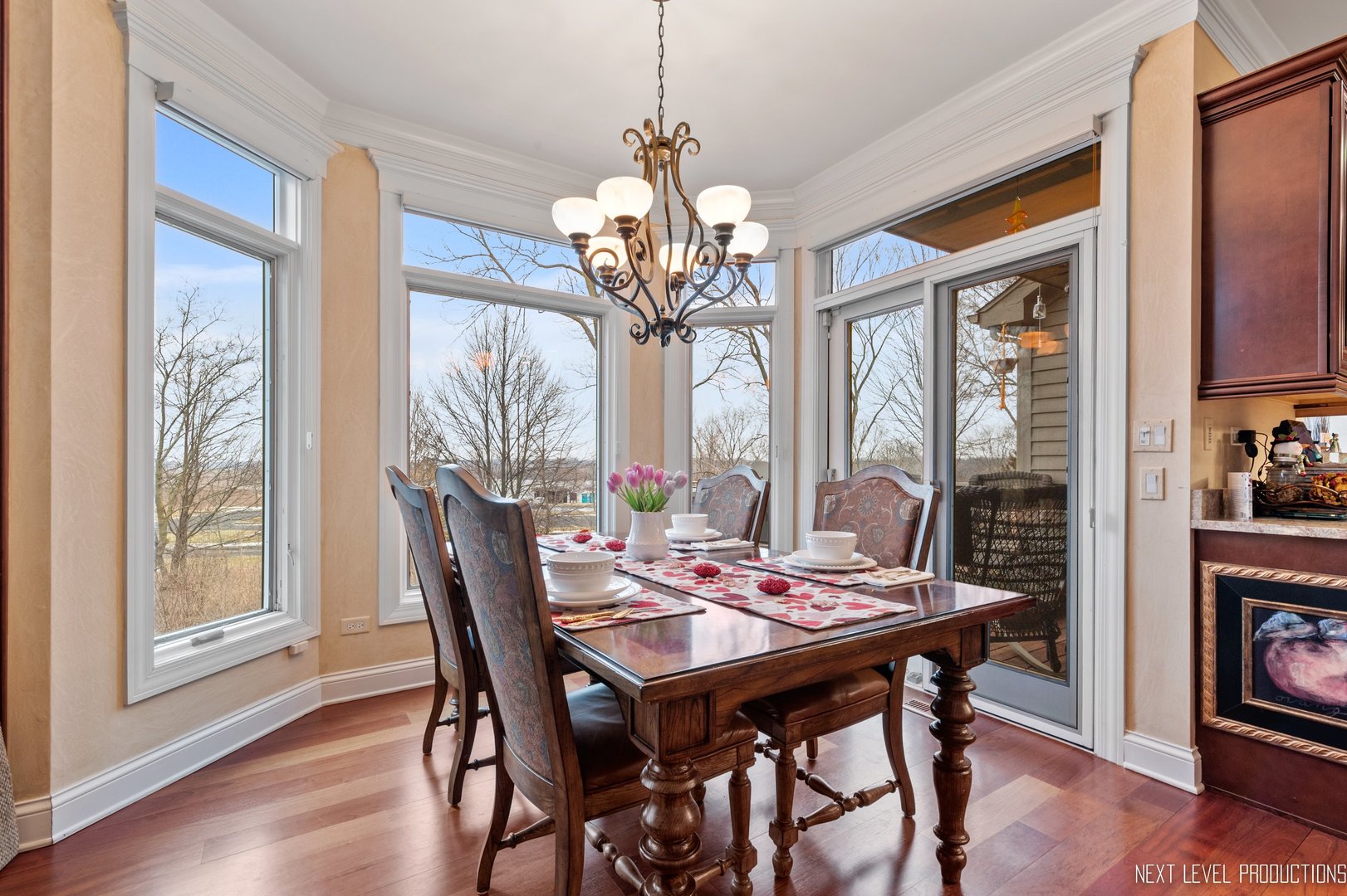 1787 Rizzi Lane Bartlett, IL 60103 - Photo 11 of 47 a view of a dining room with furniture wooden floor and chandelier