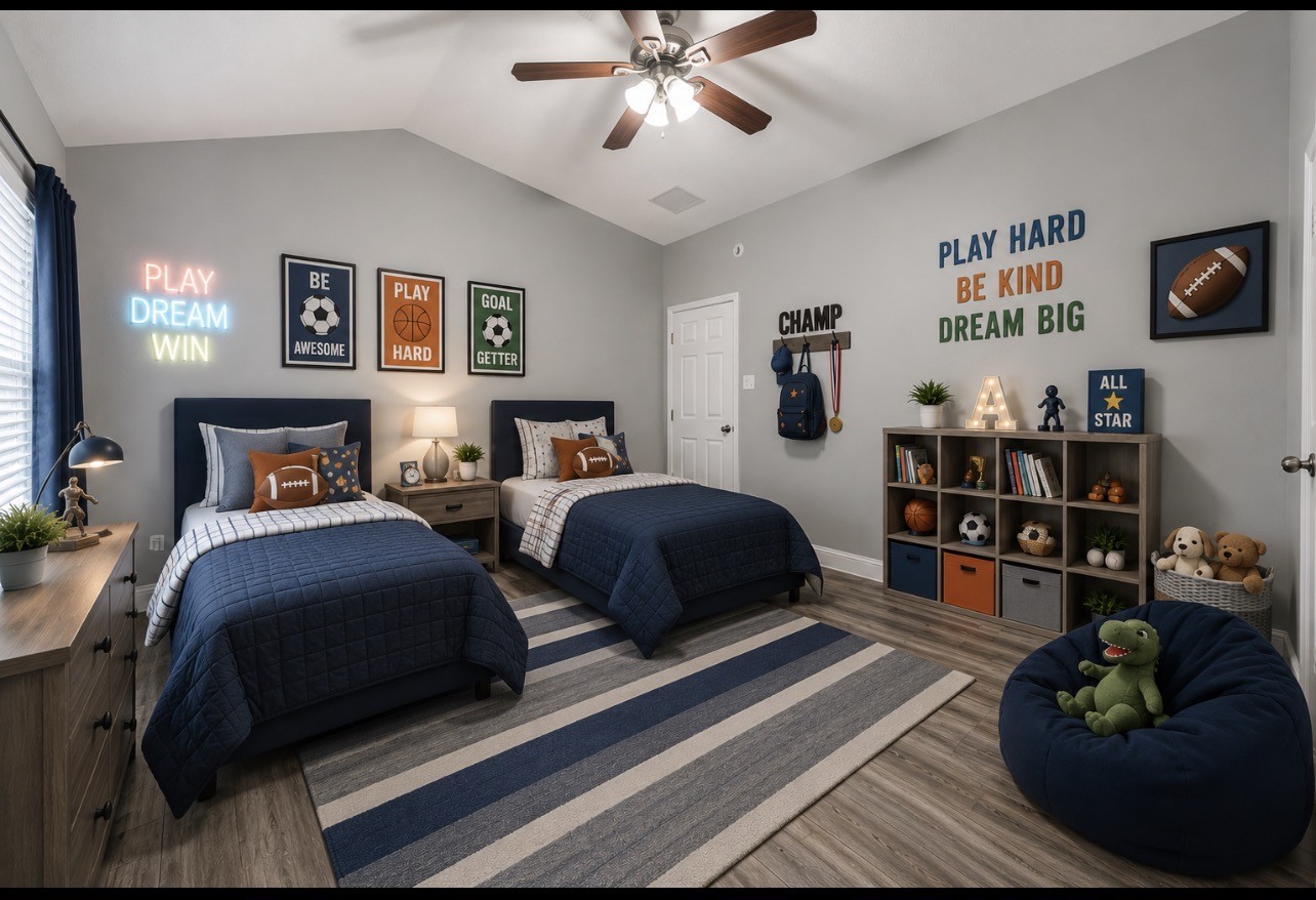 3610 Cross Green Lane Spring, TX 77373 - Photo 6 of 15 Virtually staged secondary bedroom