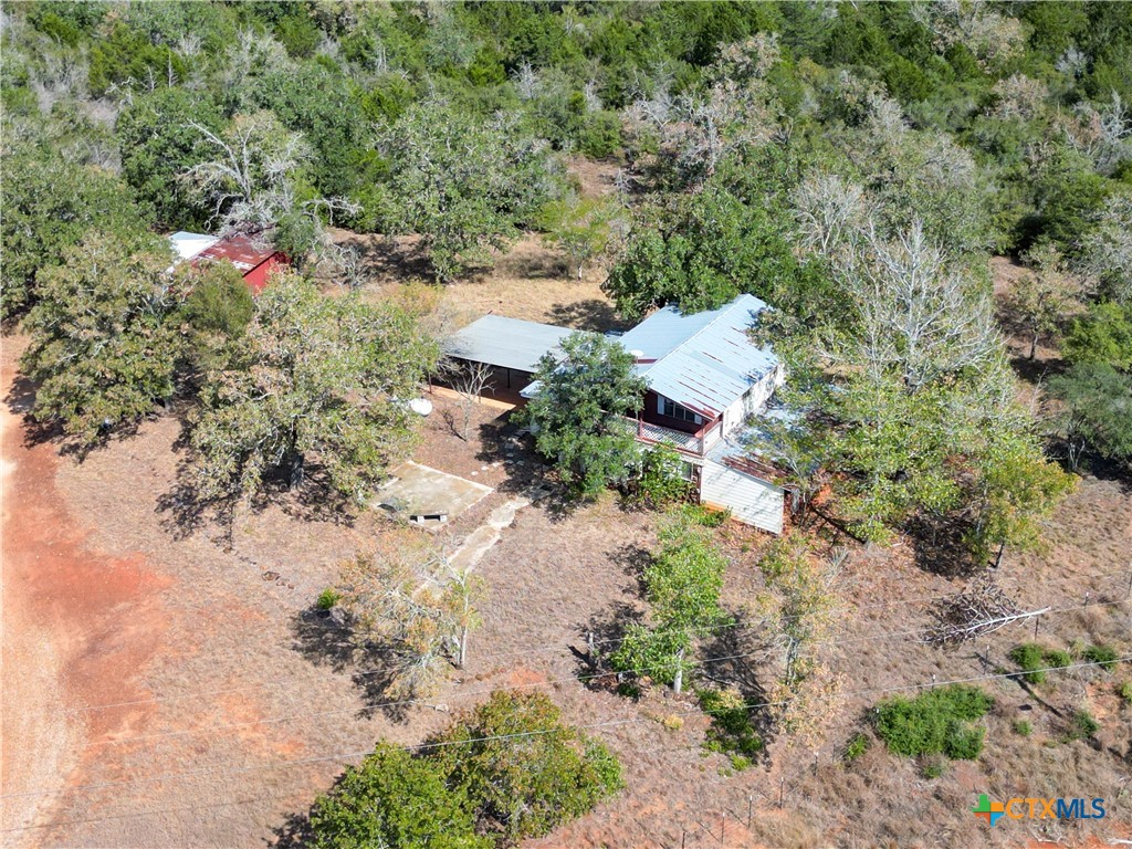 3779 Mule Creek Road Harwood, TX 78632 - Photo 39 of 40 an aerial view of a house with a yard