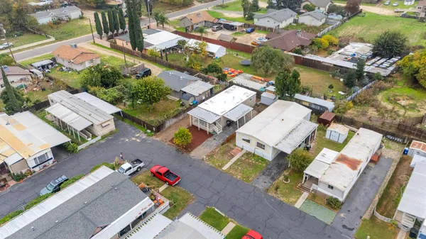 an aerial view of a city