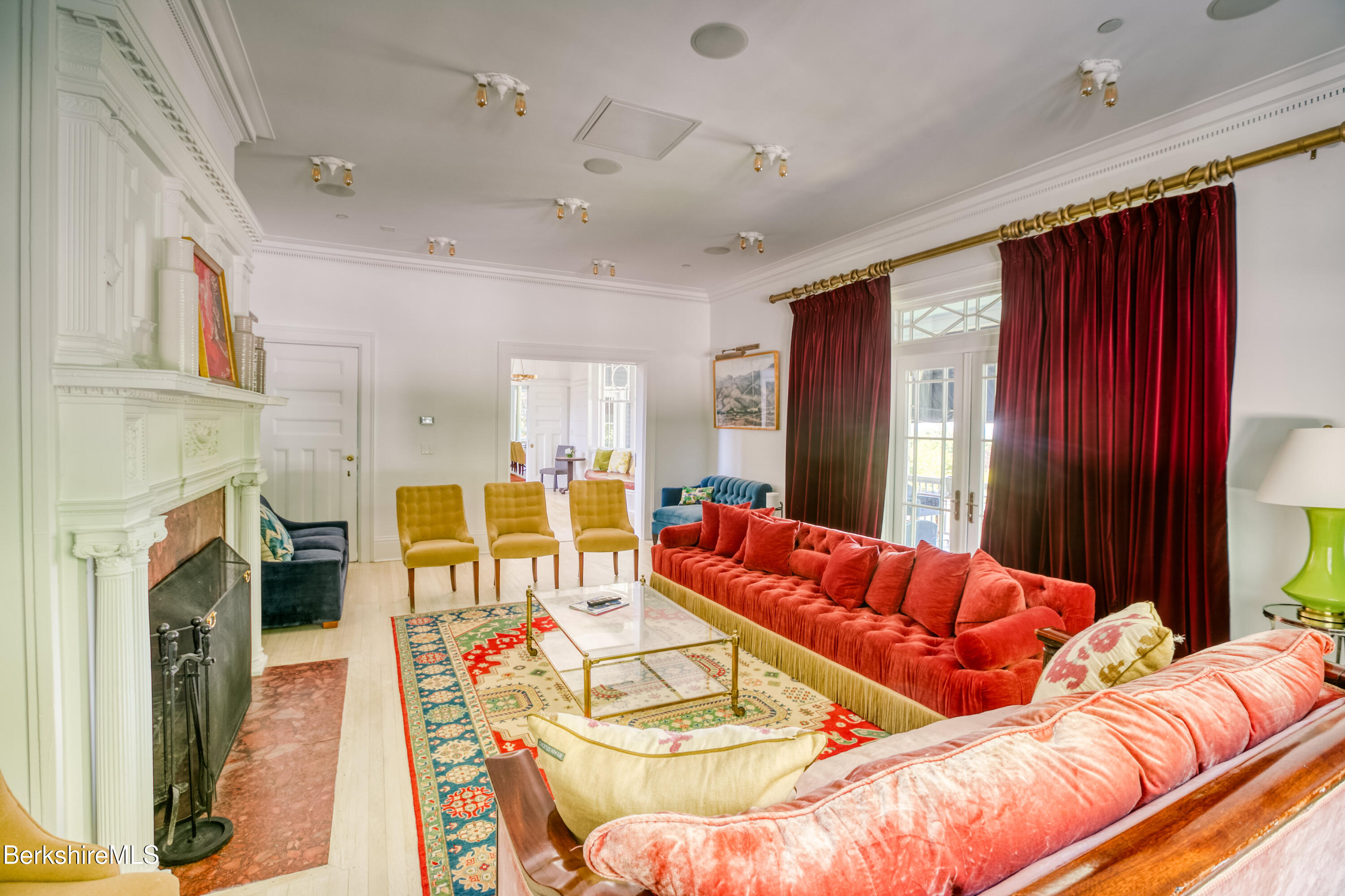 2 Kemble Street Lenox, MA 01240 - Photo 5 of 41 a living room with furniture and a fireplace