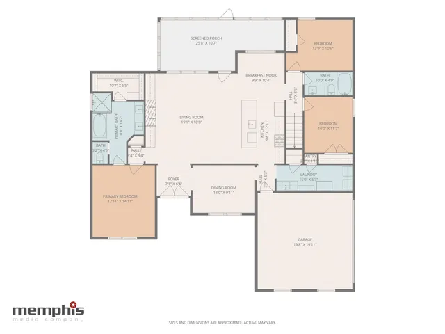 a picture of a bench in front of a white house