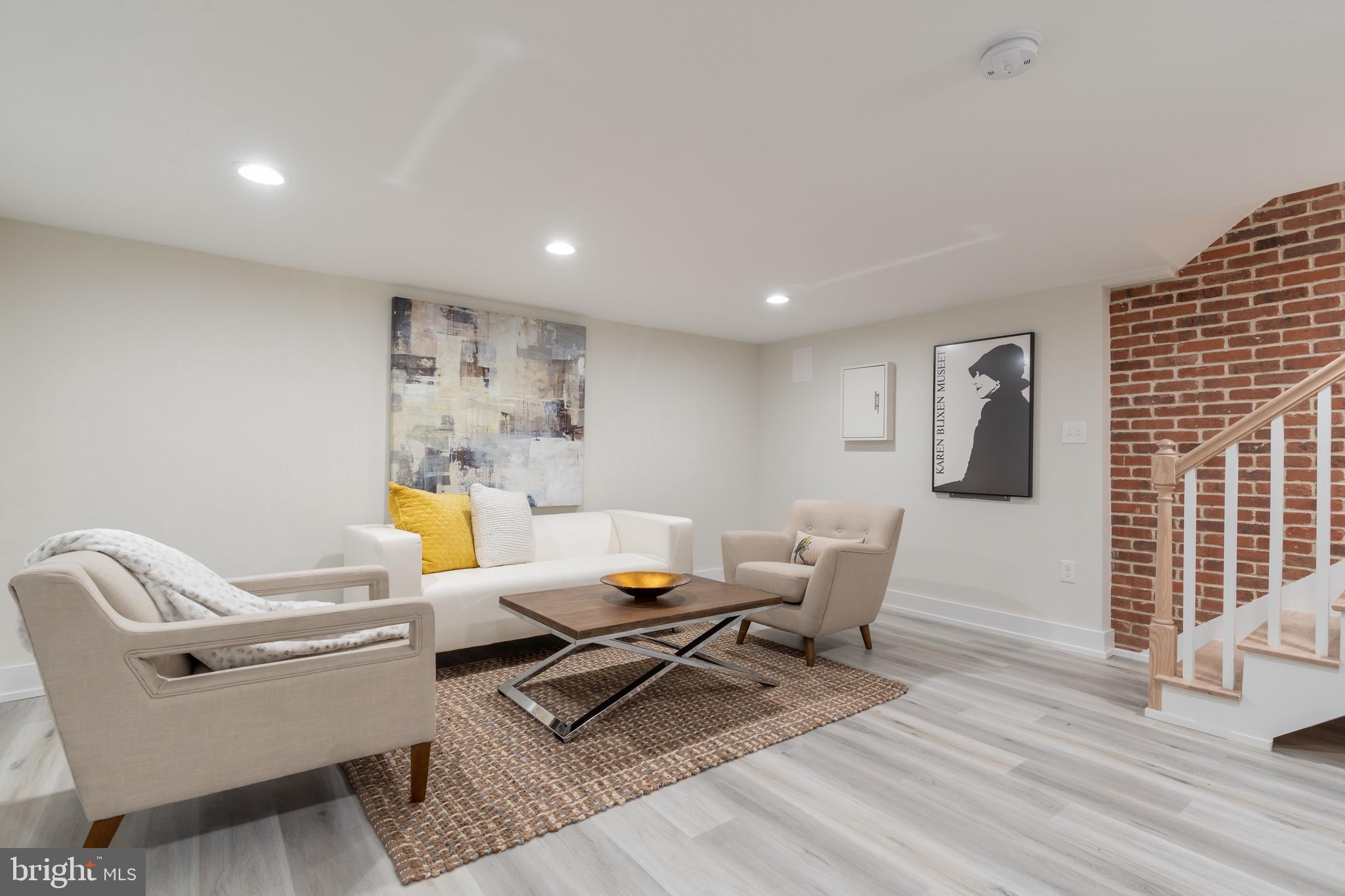 3525 16th Street Northwest Washington, DC 20010 - Photo 6 of 7 Lower Level Living Area