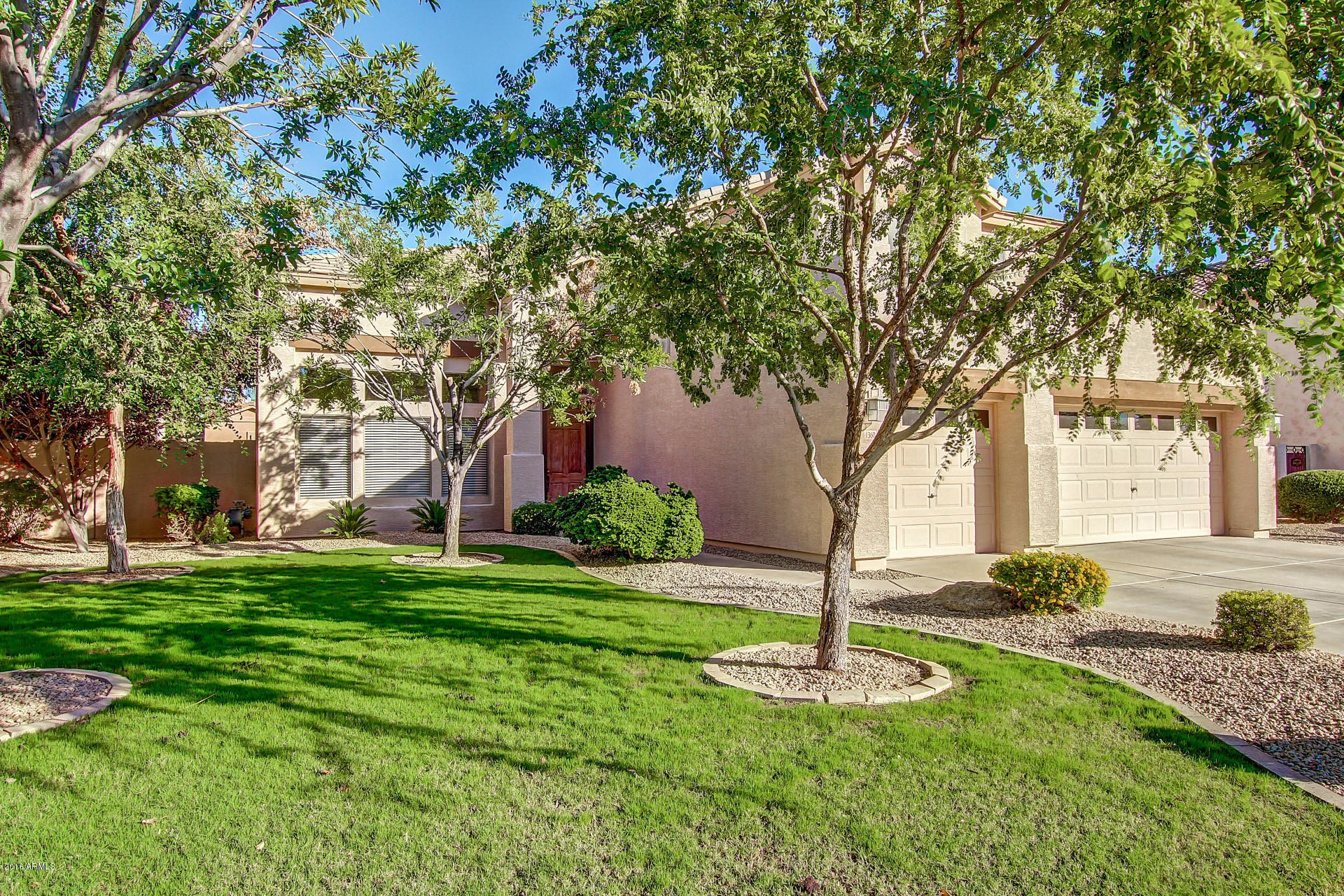1360 East Harrison Street Gilbert, AZ 85295 - Photo 2 of 34 a front view of a house with a yard and a tree