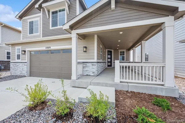 a front view of a house