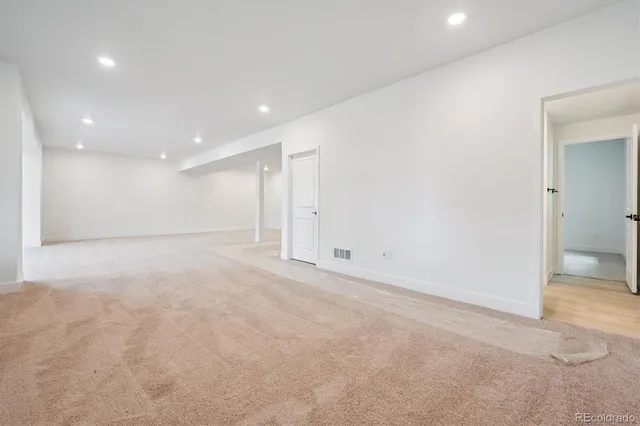 a view of an empty room