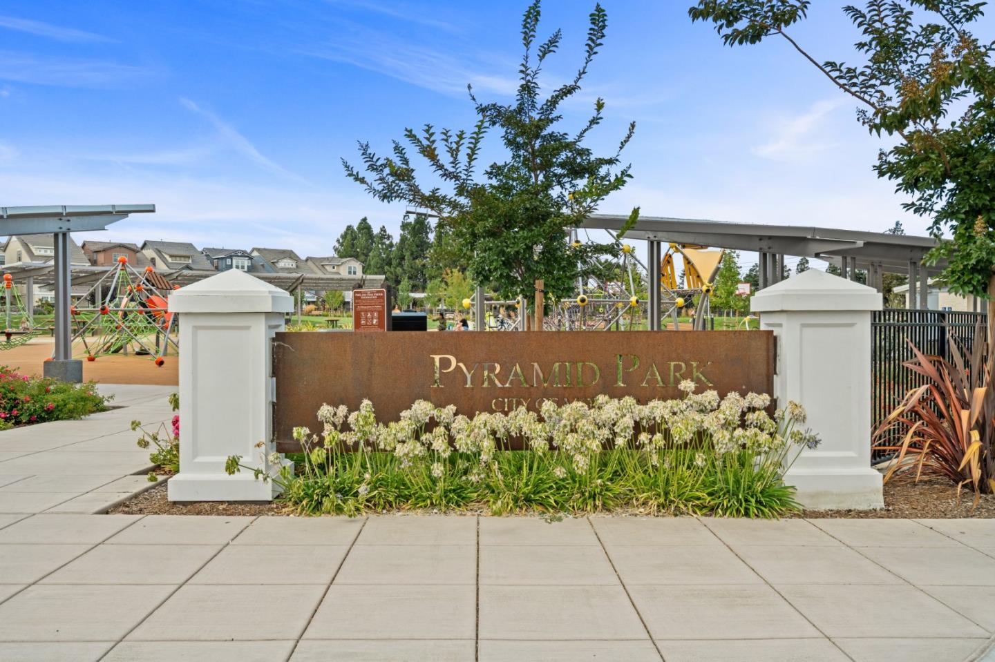 3410 Pyramid Way Mountain View, CA 94043 - Photo 48 of 55 a front view of a house with a garden