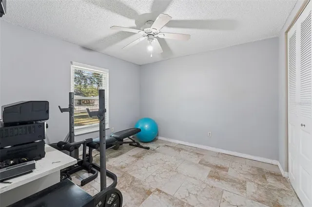 a room with furniture and a window