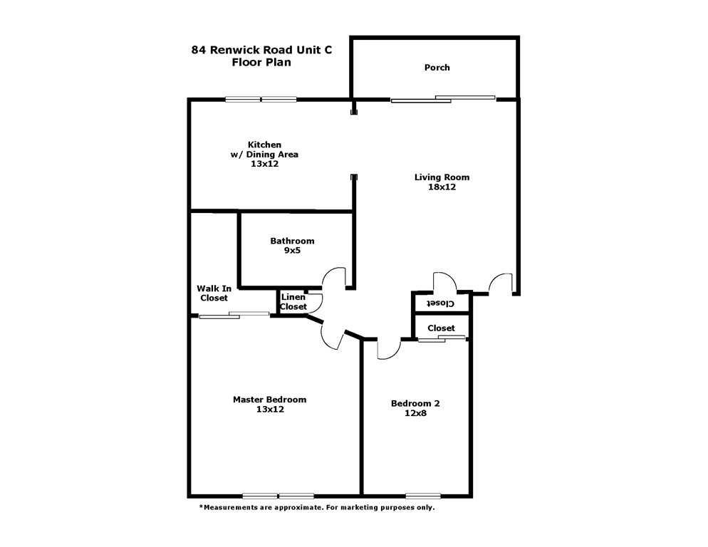 84 Renwick Road, Unit C Wakefield, MA 01880 - Photo 29 of 29 a picture of a floor plan