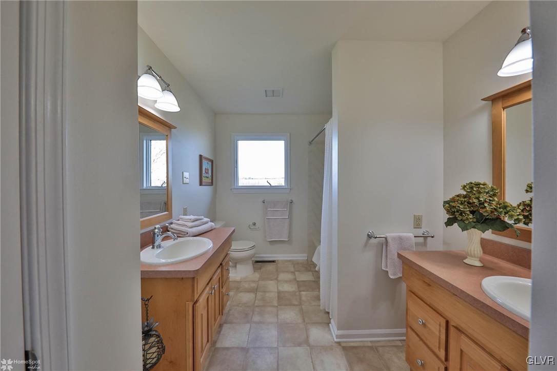 667 Bower Road Nazareth, PA 18064 - Photo 14 of 40 a bathroom with sink and mirror