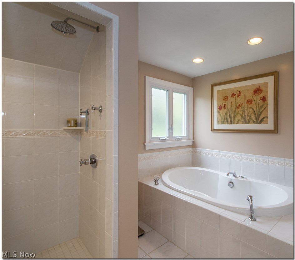 2987 Lander Road Pepper Pike, OH 44124 - Photo 17 of 33 Master Bath has separate soaking tub, newer windows, ceramic title